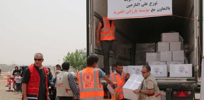 ده‌زگای خێرخوازیی بارزانی و مانگی سووری كوێتی كۆمه‌كی 2200 خێزان ده‌كه‌ن