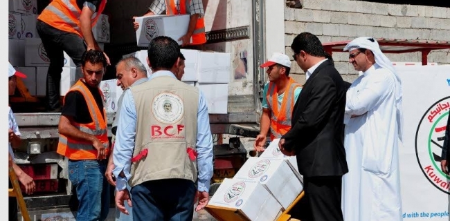  لە کەمپی بەحرکە 830 خێزانی ئاوارە ھاوکاری کران 