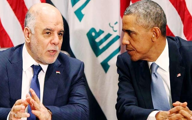 ئۆباما پشتیوانی ئەمریكای بۆ عەبادی دووپاتكردەوە 