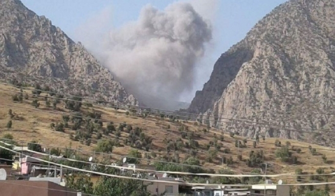 هێزەکانی تورکیا سنووری ئامێدی تۆپباران دەکەن