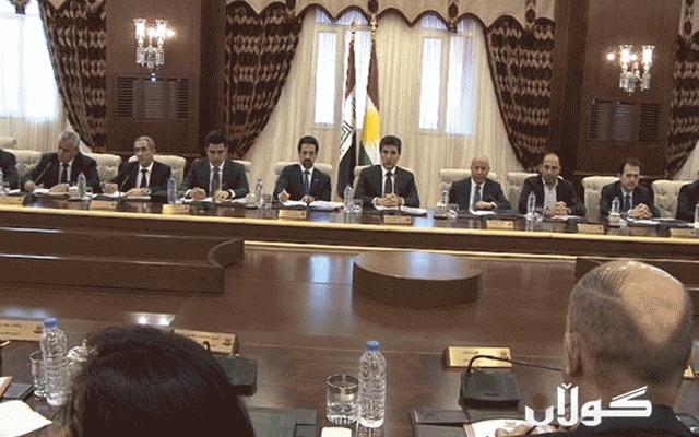  ئەنجومەنی وەزیرانی حكوومەتی هەرێمی كوردستان كۆ دەبێتەوە 