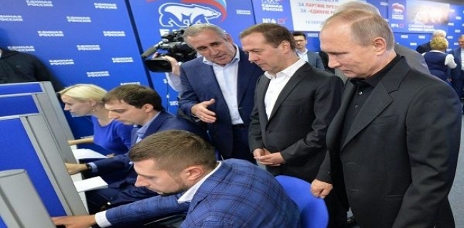  هه‌ڵبژاردنی دوما.. پارته‌كه‌ی ڤلادیمێر پۆتین پێشه‌نگه‌ 