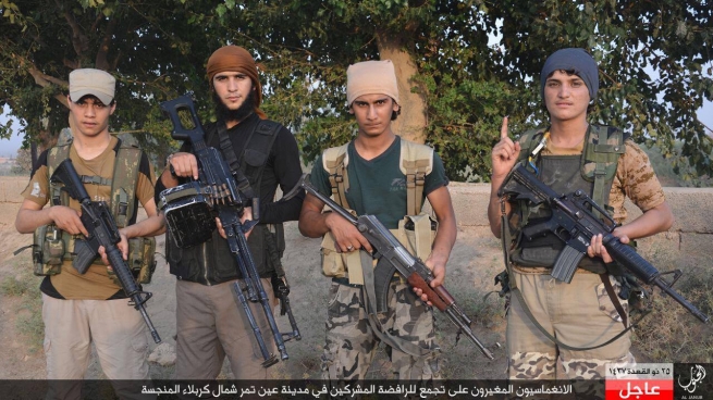 داعش وێنه‌ی‌ چوار خۆكوژه‌كه‌ی‌ كه‌ربه‌لای‌ بڵاوكرده‌وه‌ 