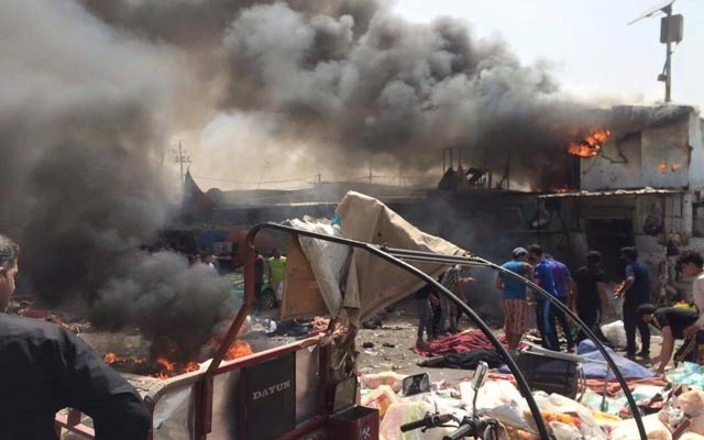 ئۆتۆمبێلێکى بۆمبڕێژکراو لە بەغدا تەقییەوە