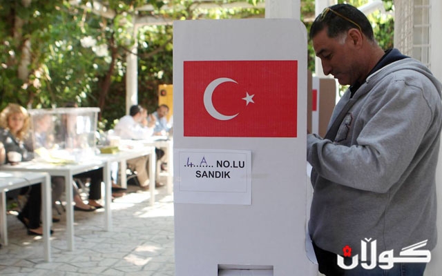 هه‌ڵبژاردن له‌ توركیا ده‌ستیپێكرد