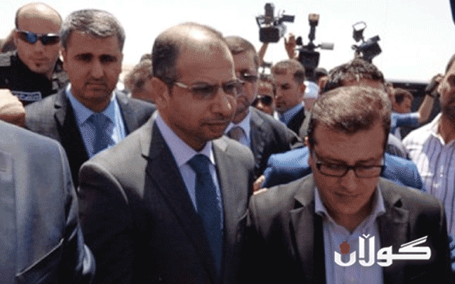  سەرۆکی پەرلەمانی عێراق و وەزیری بەرگری گەیشتنە خانەقین 