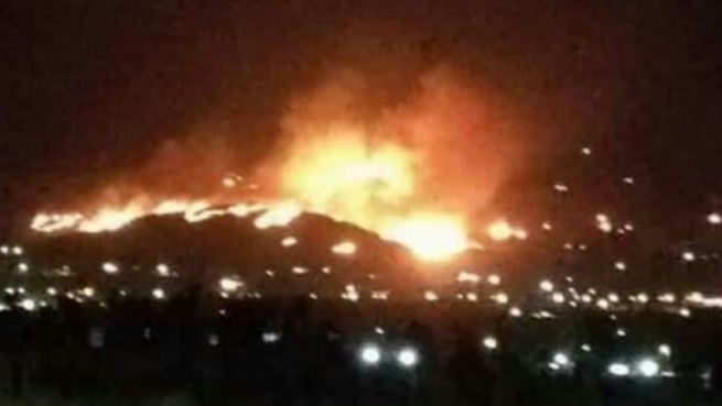  ڕاپەڕین.. ئاگر لە کۆگایەکی چەک و تەقەمەنی کەوتەوە 