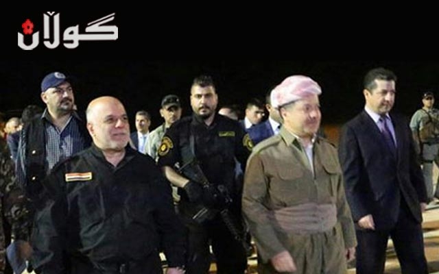  حه‌یده‌ر عه‌بادی گه‌یشته‌ هه‌ولێر 