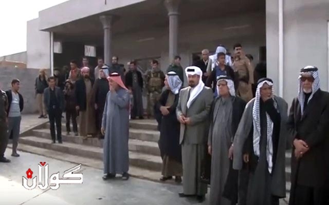  چەكدارانی حەشدی شەعبی ھاووڵاتیانی جەبارە و سلێمان بەگ ھەراسان دەكەن