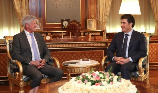 نێچیرڤان بارزانی و باڵیۆزی سویسرا لە عێراق و ئوردن کۆبوونەوە 