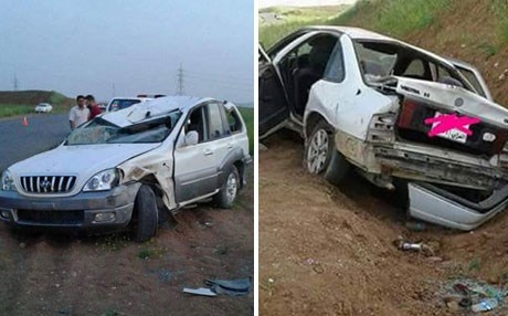  لە دوو رووداوی هاتووچۆدا پێنج کەس گیان لەدەست دەدەن 