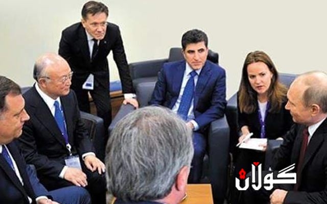 كۆڕبەندی ئابوری سان پترسبۆرگ و دیداری نێوان نێچیرڤان بارزانی و فلادمیر پۆتین