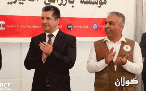  musa eḧmed serokî dezgayi xêrxwazîyi barizanî bo gullan: serdanî msirur barizanî bo kempî berderreş awarekanî asûde krd û karîgerî gewreyi hebû