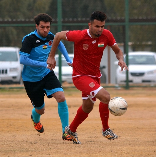ئەنجامی یارییەكانی خولی نایابی پێشمەرگەی كوردستان بۆ تۆپی پێ