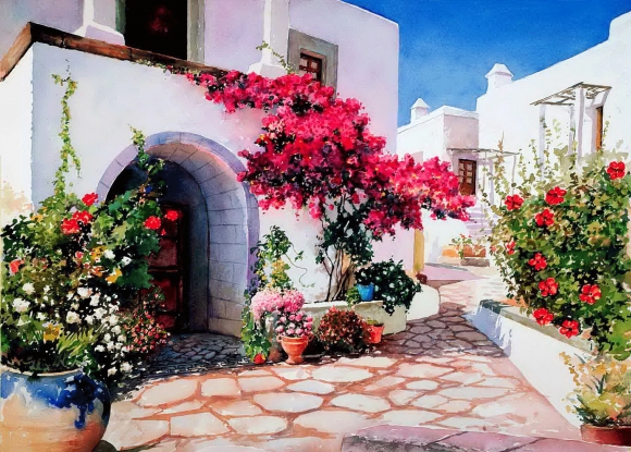 رازاندنەوەی ماڵەکەت بەگوڵی سروشتی