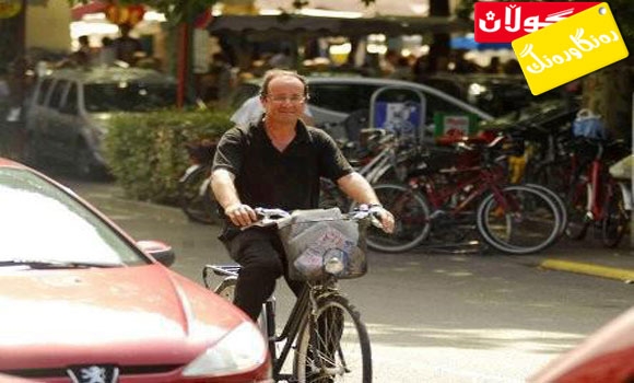 سەرۆكی فەڕەنسا حەزی لەپایسكل سوارییە