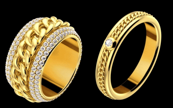 مۆدەی ئەڵقە و ئەنگوستیلەى رەنگاڵە