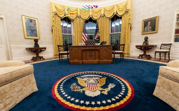 جۆ بایدن دیكۆری ژووری سەرۆكی گۆڕیوە