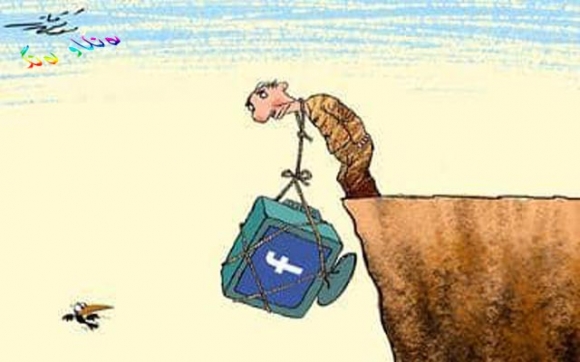 ئەم کاریکاتێرە باس لە مەترسیەکانی سۆشیال میدیا دە کات لە سەر بە کار هێنەران کە چۆن لەم سەر دەمەدا کە سانێک هەن زۆر بە خراپی ئاڵودەی بوون کە دواجار  دەبێتە هۆی بە لا ڕێدا بردنیان و مەترسی بۆ س