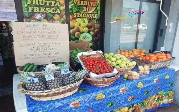 کۆچرەوەێک بەم شێوازە سوپاسی ئیتاڵیا دەکات