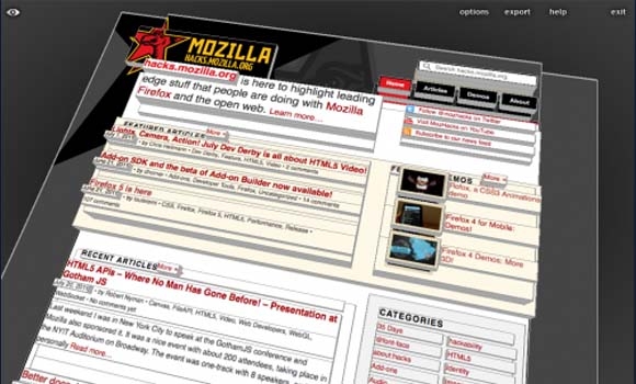 به فایرفۆكس سایتهكان به 3D ببینه