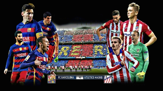 ئاگاداری خشتەو كاتی یاریەكەی بەرسێلۆنا و ئەتلەتیكۆ مەدرید بن بۆ یاری لوتكە