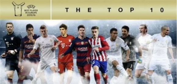 به‌ فه‌رمى ... پاڵێوراوانى خه‌ڵاتى باشترین یاریزانى ئه‌وروپا راگەیاندرا