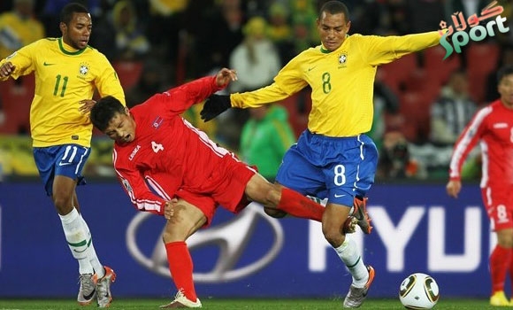 به‌رازیل به‌زه‌حمه‌ت له‌ كۆریاى باكورى برده‌وه‌