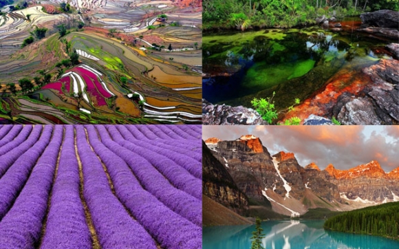 20 شوێنی سەر سورهێنەر لە جیهان كە هەموو رەنگەكانی سروشتی تێدا بەدی دەكرێت