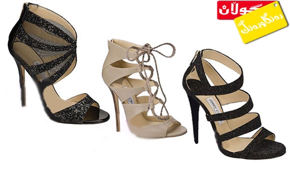 سەندڵ و پێڵاوی پاژنە بەرزی باریك بۆ خانمان