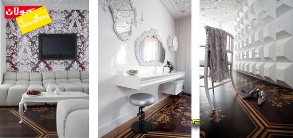 رەنگی سپی شای رەنگ بۆ دیواری ماڵ