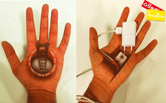 وێنەی سێ رەهەندی لە نێو لەپی دەست