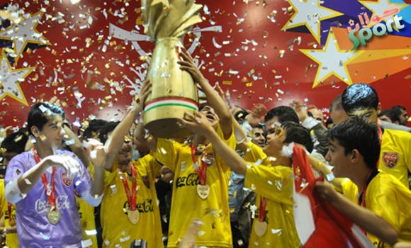 ئیشقی نموونەی هەولێر بووە پاڵەوانی جامی کۆپاکۆکاکۆلای کوردستان