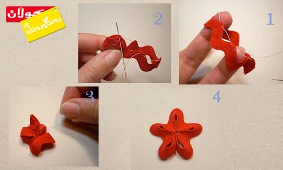 چۆنییەتی دروستكردنی گوڵ لەپارچە قوماش