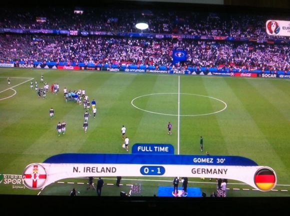 یاری نێوان ئەڵمانیا و ئێرلەندای باكور كۆتای هات لە بەرژەوەندی ئەڵمانیا 1-0