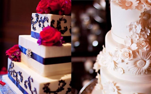 كێكی بووك و زاوا لە رۆژی زەماوەند