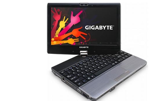 گیگابایت و نوتبوكێكی خێرا و  لهمسی