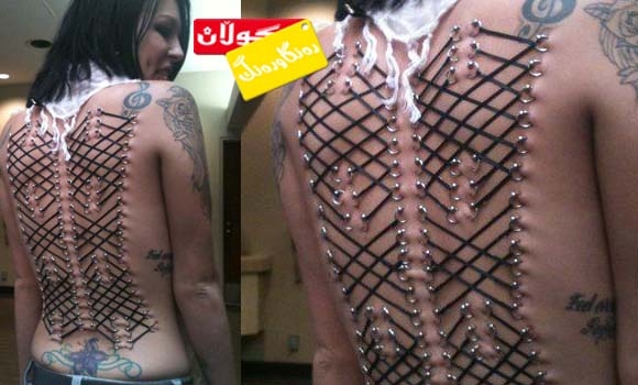 جەستە كون كردن لەجیاتی تاتۆ!