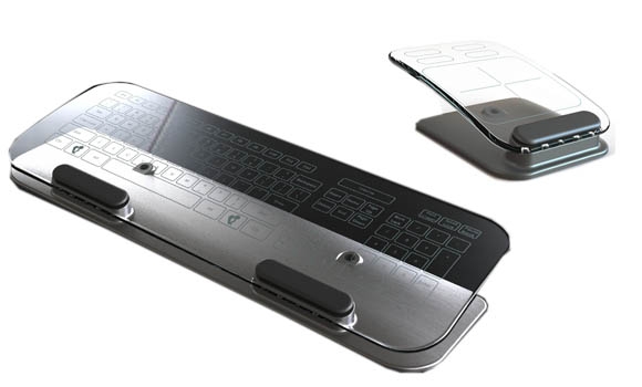 كیبۆرد و ماوسی بلورین