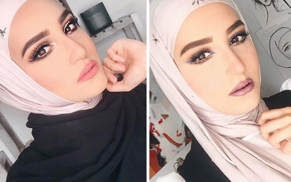 ستایلی ماکیاژی خانمانی لەچکپۆش