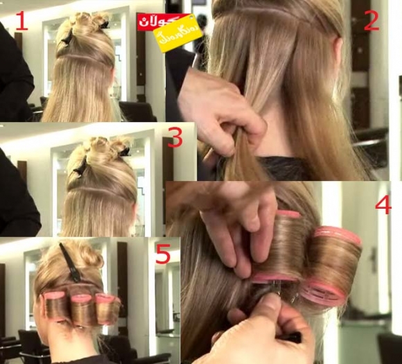 لەف كردنی قژ لە چەند هەنگاوێكدا