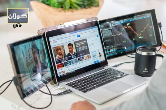 لاپتۆپەكەت دەبێتە سێ شاشە