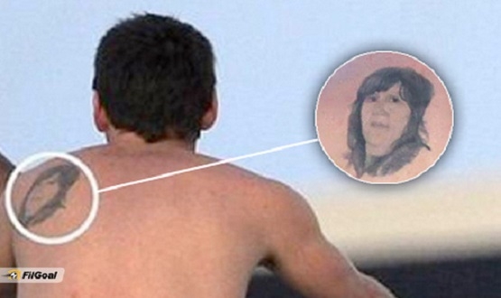 بە وێنە ... ئەو خانمە کێیە كە میسی بە تاتۆ لە پشتی کێشاویەتی