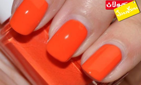 رەنگی نارنجی و پورتەقاڵی بۆ نینۆكەكانی پەنجە