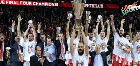 ئۆلۆمپیاكۆس بووە پاڵەوانی باسكەی ئەوروپا