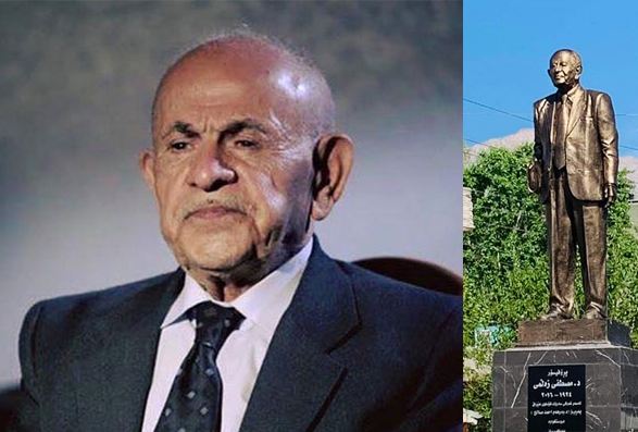 خورماڵ.. پەردە لەسەر پەیکەری (پڕۆفیسۆر مستەفا زەڵمی) لادرا