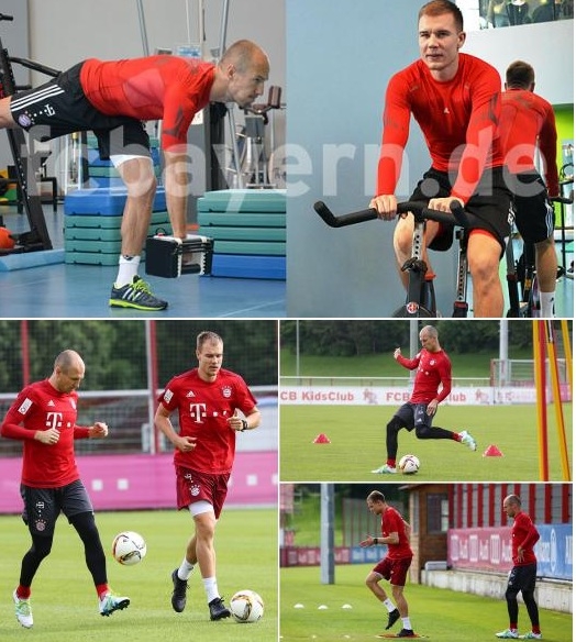 دوو یاریزانی بایرن میونشن دەستیان بە راھێنانەکانیان کردەوە