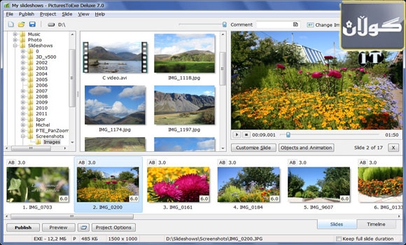 پرۆگرامی  PicturesToExe بۆ چێكردنی ئەلبۆمی دیجیتالی