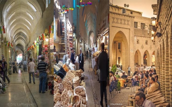 بازاڕ و دووكانەكانی جارانی دەوروبەری قەڵای هەولێر