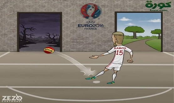 کاریکاتێر: ئیسپانیا لەسەر دەستی رامۆس بەرەو شوێنێکی خراپ رۆیشت